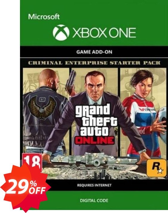 GTA Online: Criminal Enterprise Starter Pack Xbox One, US  Coupon code 29% discount 