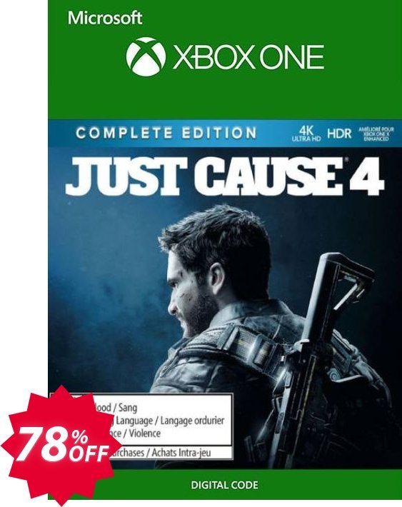 Just Cause 4 - Complete Edition Xbox One, UK  Coupon code 78% discount 