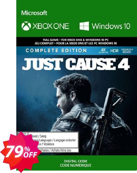 Just Cause 4 - Complete Edition Xbox One, WW  Coupon code 79% discount 