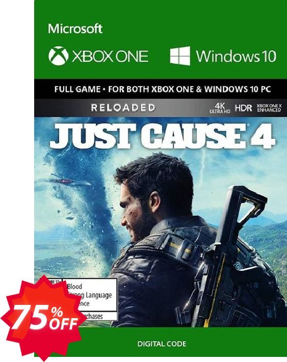 Just Cause 4: Reloaded Xbox One, UK  Coupon code 75% discount 