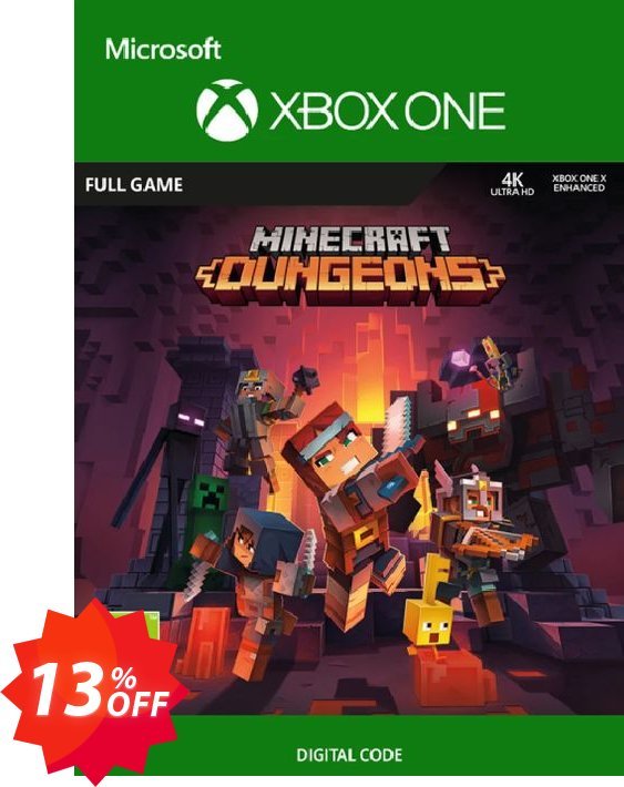 Minecraft Dungeons Xbox One Coupon code 13% discount 