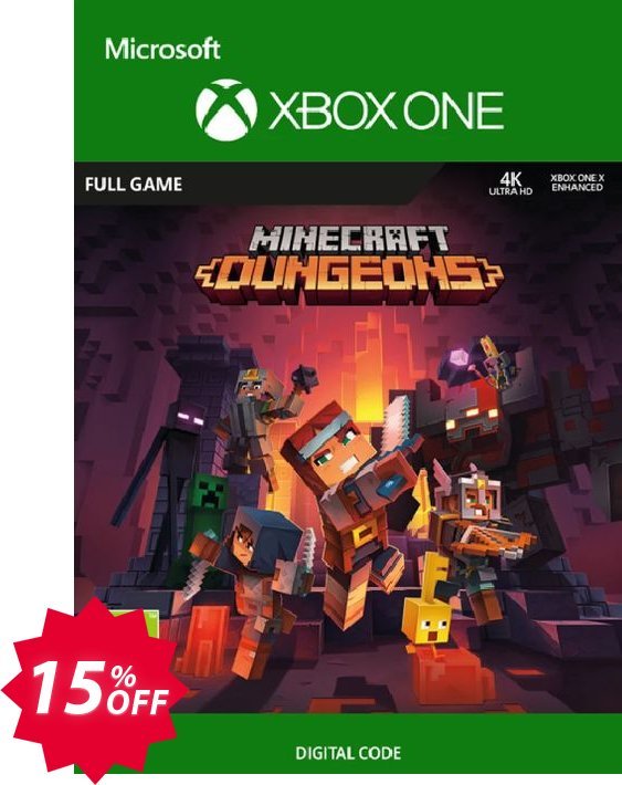 Minecraft Dungeons Xbox One, UK  Coupon code 15% discount 