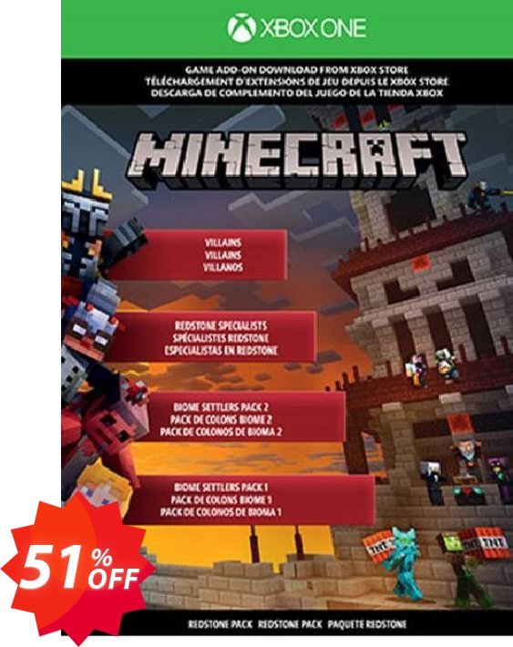 Minecraft Xbox One - Redstone Pack DLC Coupon code 51% discount 