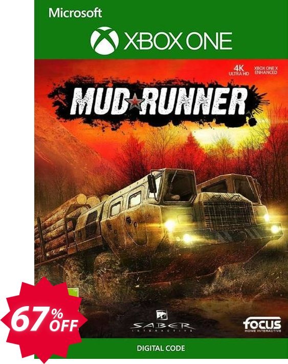 Mudrunner Xbox One, UK  Coupon code 67% discount 