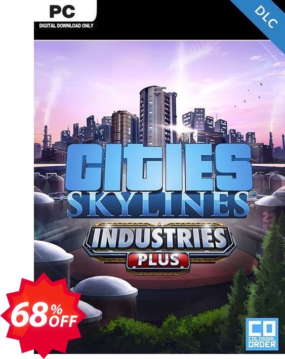 Cities Skylines PC - Industries Plus DLC Coupon code 68% discount 