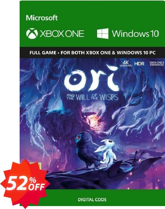 Ori and the Will of the Wisps Xbox One/Xbox Series X|S / PC, UK  Coupon code 52% discount 