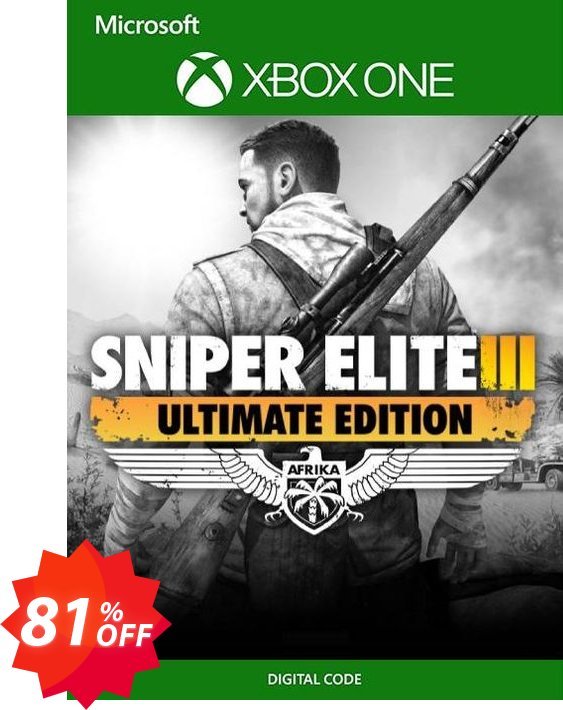Sniper Elite 3 - Ultimate Edition Xbox One, UK  Coupon code 81% discount 