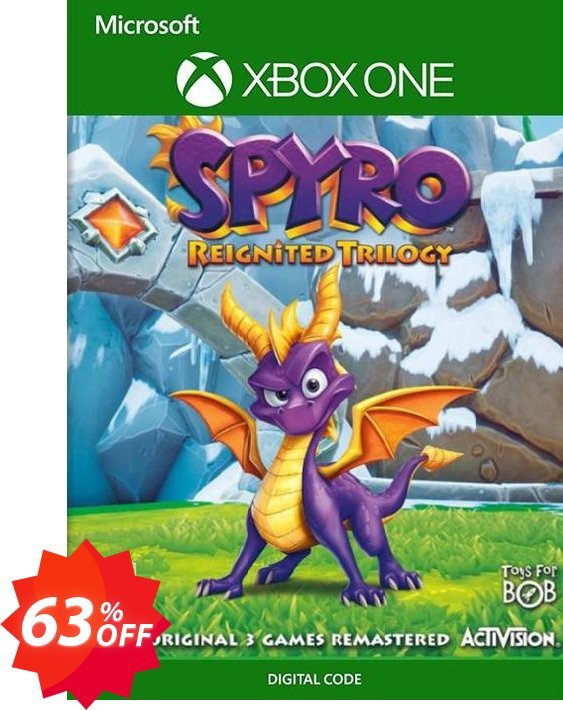 Spyro Reignited Trilogy Xbox One, UK  Coupon code 63% discount 