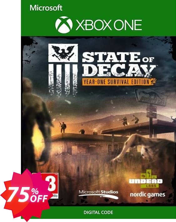 State of Decay: Year One Survival Edition Xbox One, UK  Coupon code 75% discount 