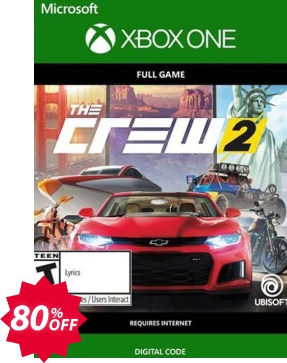 The Crew 2 Xbox One, UK  Coupon code 80% discount 