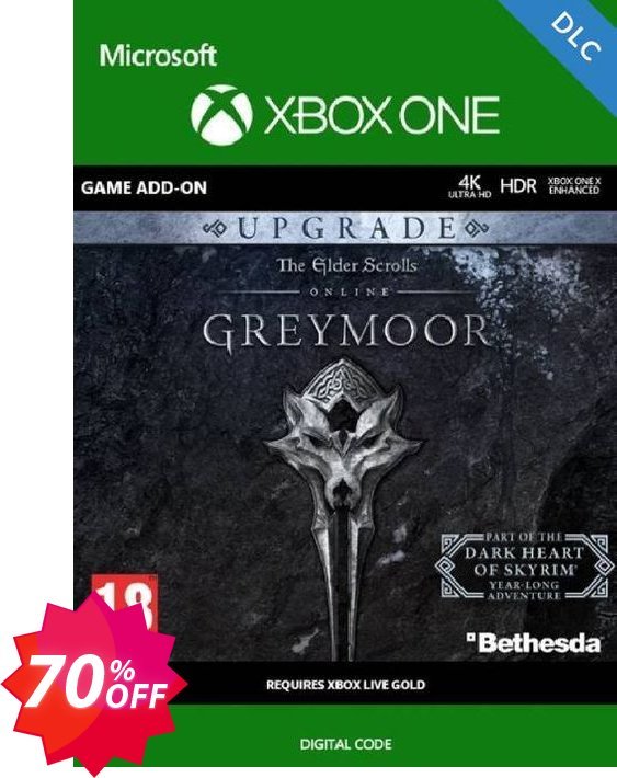 The Elder Scrolls Online: Greymoor Upgrade Xbox One, UK  Coupon code 70% discount 