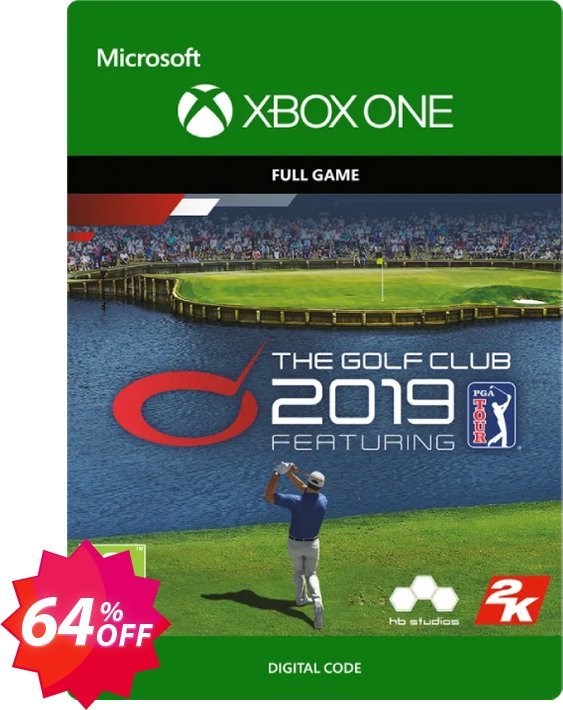 The Golf Club 2019 featuring PGA TOUR Xbox One, WW  Coupon code 64% discount 