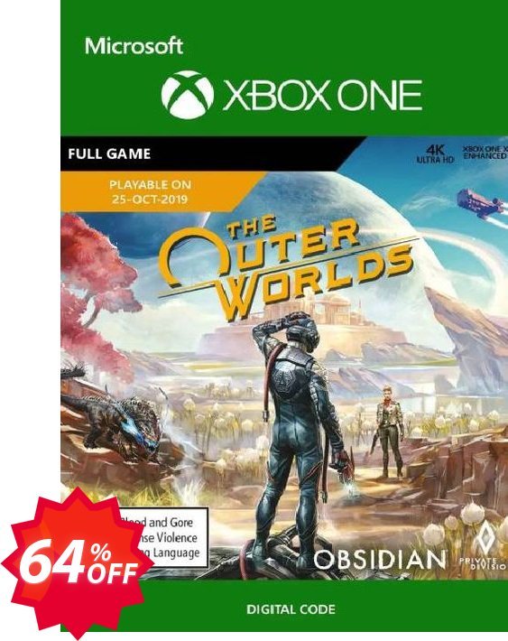 The Outer Worlds Xbox One, UK  Coupon code 64% discount 