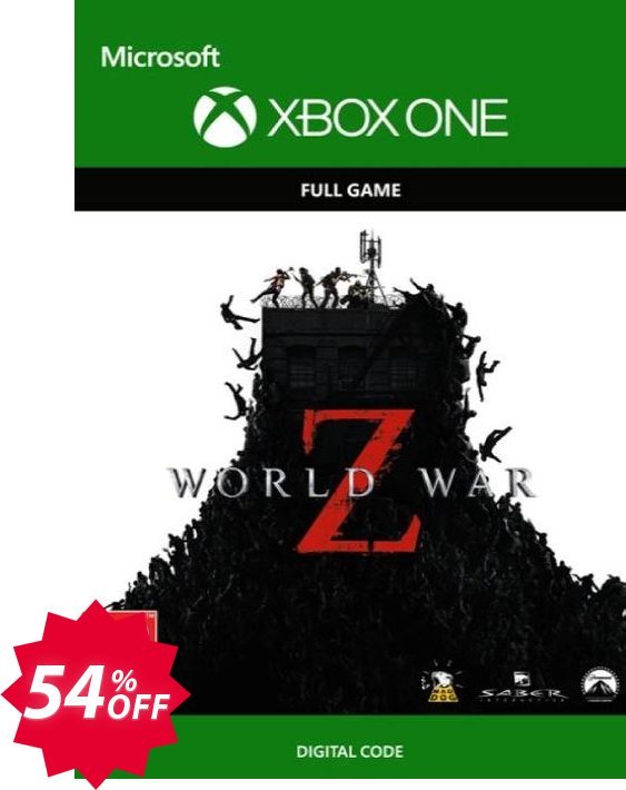 World War Z Xbox One, US  Coupon code 54% discount 