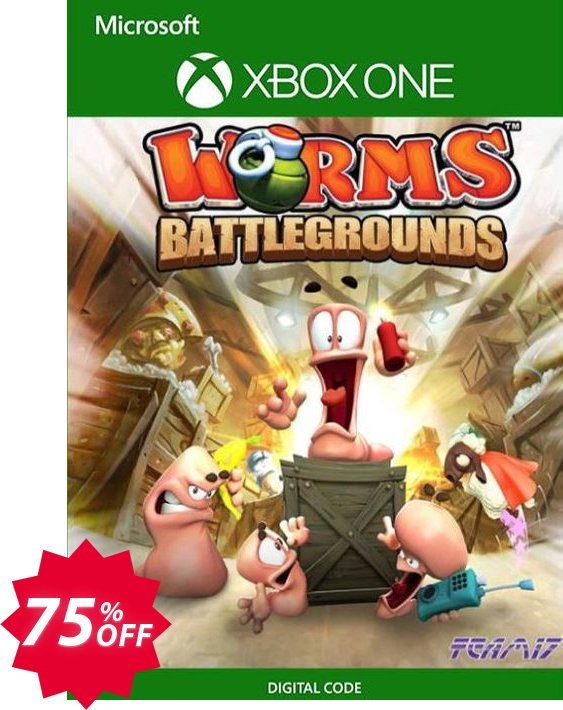 Worms Battlegrounds Xbox One, UK  Coupon code 75% discount 
