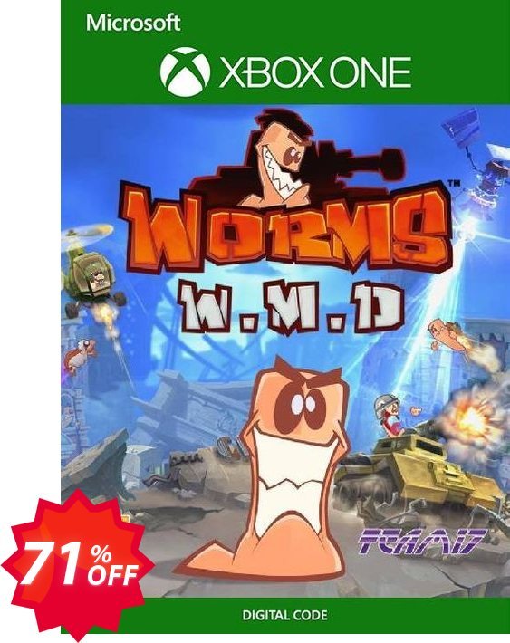 Worms W.M.D Xbox One, UK  Coupon code 71% discount 