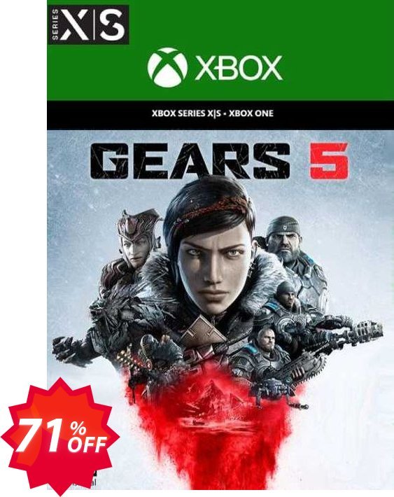 Gears 5  Xbox One/Xbox Series X|S / PC, UK  Coupon code 71% discount 