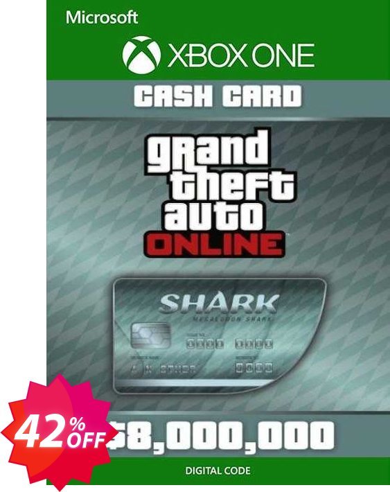 Grand Theft Auto V - Megalodon Cash Card Xbox One, EU  Coupon code 42% discount 