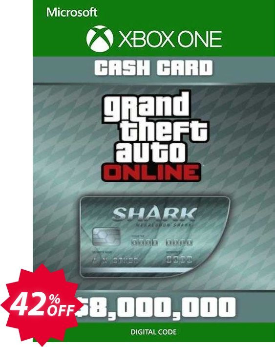 Grand Theft Auto V - Megalodon Cash Card Xbox One, US  Coupon code 42% discount 