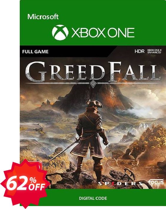Greedfall Xbox One, UK  Coupon code 62% discount 