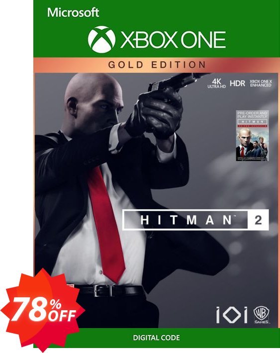 Hitman 2 Gold Edition Xbox One, EU  Coupon code 78% discount 