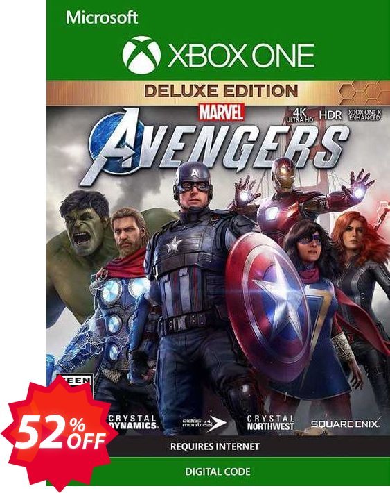 Marvel's Avengers Deluxe Edition Xbox One, WW  Coupon code 52% discount 