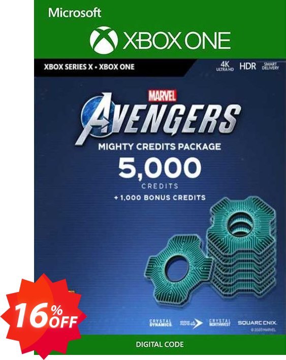 Marvel's Avengers: Mighty Credits Package Xbox One Coupon code 16% discount 