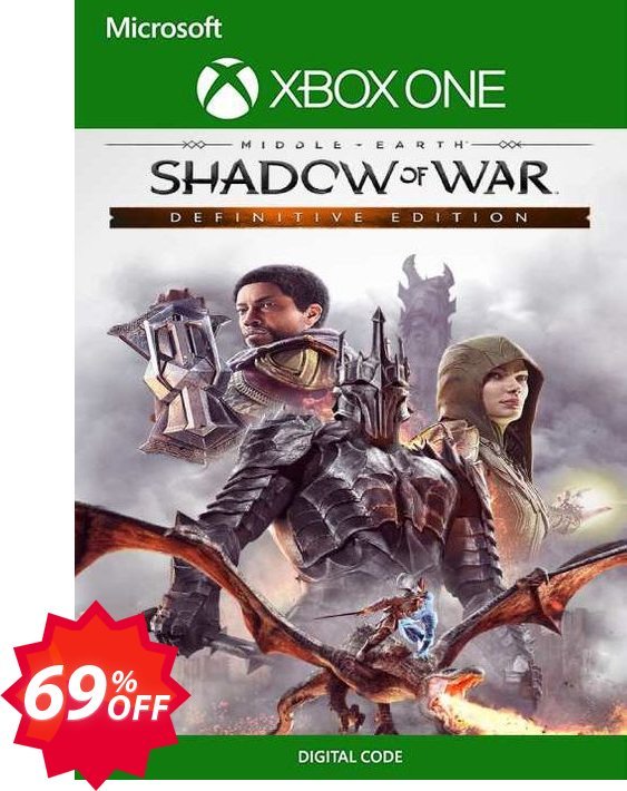 Middle Earth: Shadow of War Definitive Edition Xbox One, US  Coupon code 69% discount 