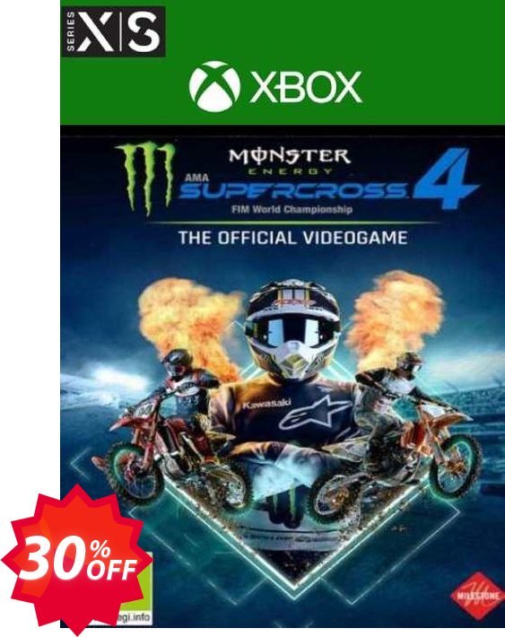 Monster Energy Supercross 4 Xbox One/Xbox Series X|S, UK  Coupon code 30% discount 