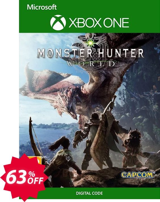 Monster Hunter World Xbox One, UK  Coupon code 63% discount 