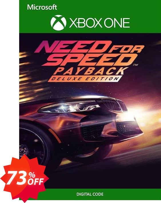 Need for Speed Payback - Deluxe Edition Xbox One, UK  Coupon code 73% discount 