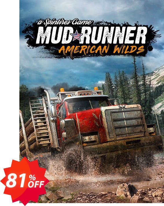Spintires Mudrunner American Wilds PC Coupon code 81% discount 
