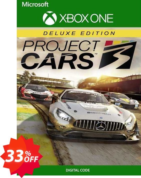 Project Cars 3 Deluxe Edition Xbox One, UK  Coupon code 33% discount 