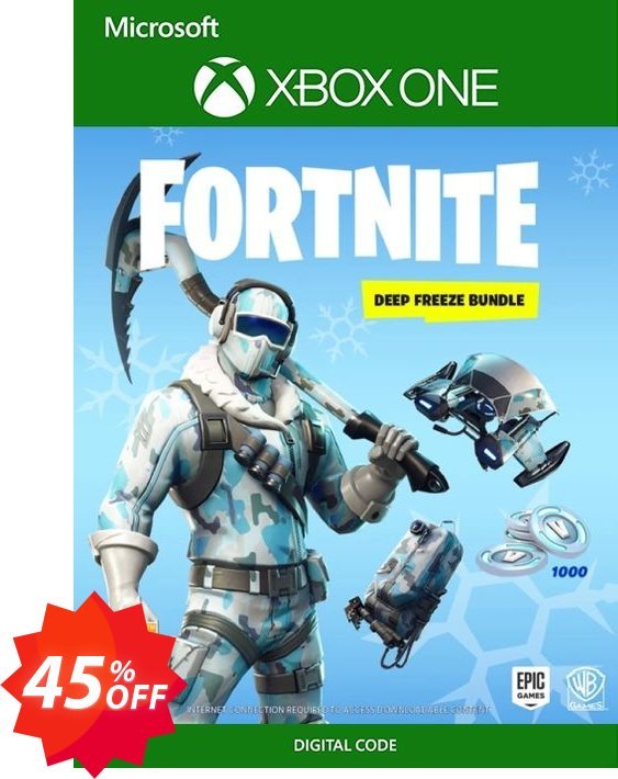 Fortnite Deep Freeze Bundle Xbox One Coupon code 45% discount 