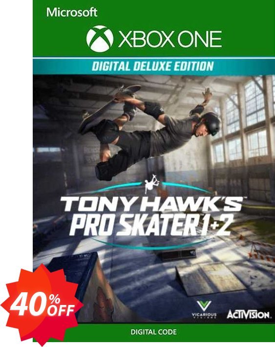 Tony Hawk's Pro Skater 1 + 2 Deluxe Edition Xbox One, UK  Coupon code 40% discount 