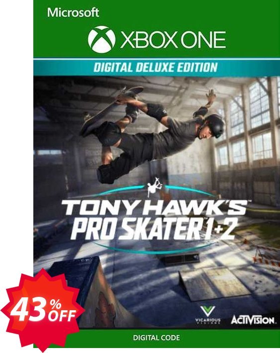 Tony Hawk's Pro Skater 1 + 2 Deluxe Edition Xbox One, US  Coupon code 43% discount 