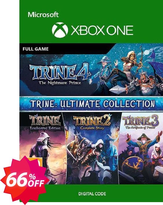 Trine Ultimate Collection Xbox One, UK  Coupon code 66% discount 