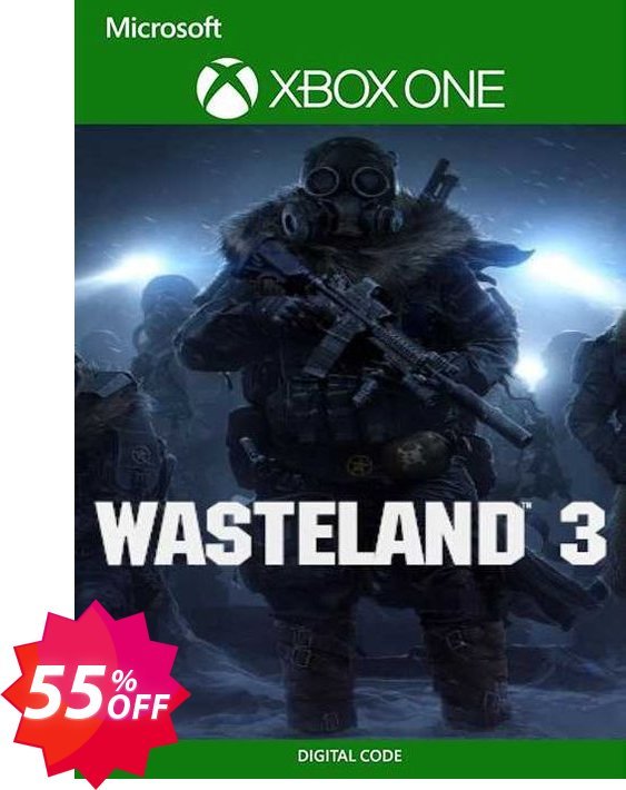 Wasteland 3 Xbox One, US  Coupon code 55% discount 