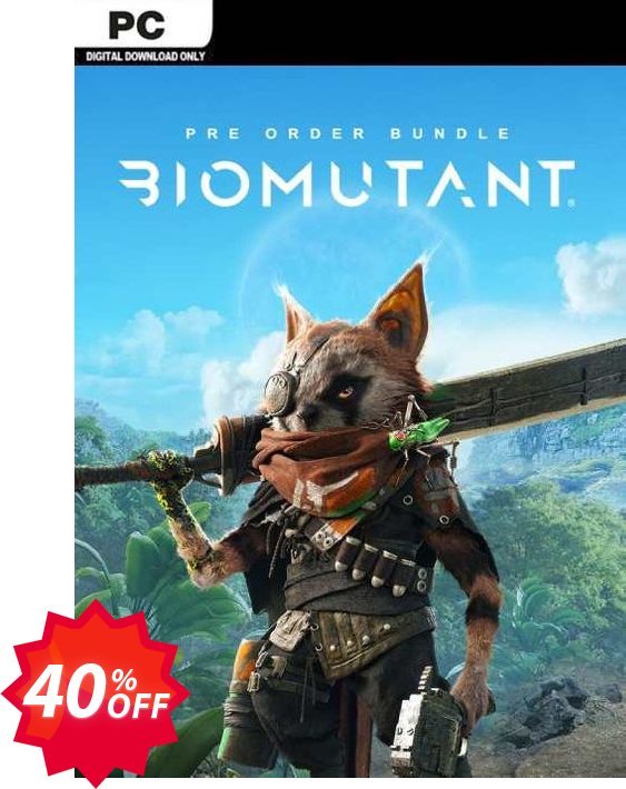 Biomutant + Pre-Order Bonus PC Coupon code 40% discount 