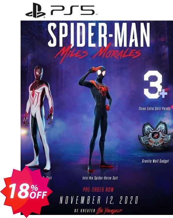 Spider - Man Miles Morales DLC PS5 Coupon code 18% discount 