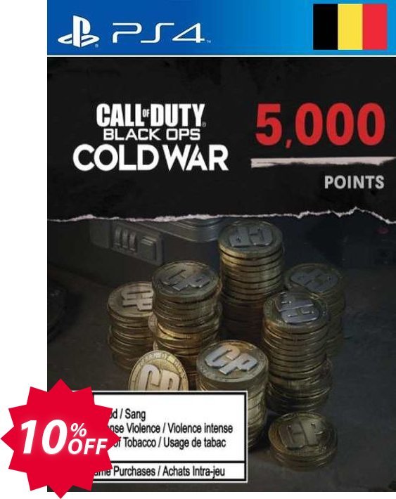 Call of Duty: Black Ops Cold War - 5000 Points PS4/PS5, Belgium  Coupon code 10% discount 