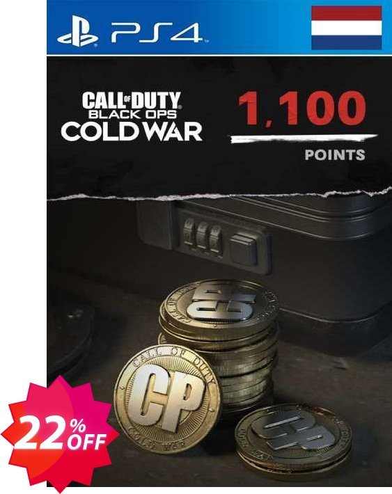 Call of Duty: Black Ops Cold War - 1100 Points PS4/PS5, Netherlands  Coupon code 22% discount 