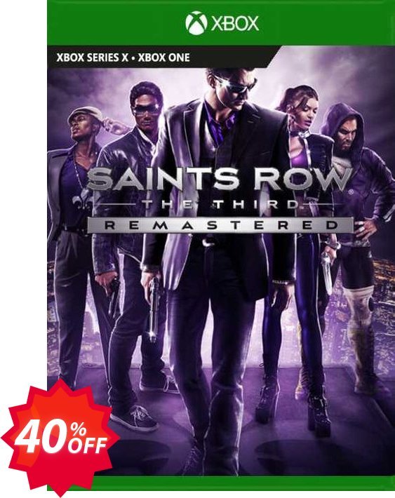 Saints Row The Third Remastered Xbox One, UK  Coupon code 40% discount 