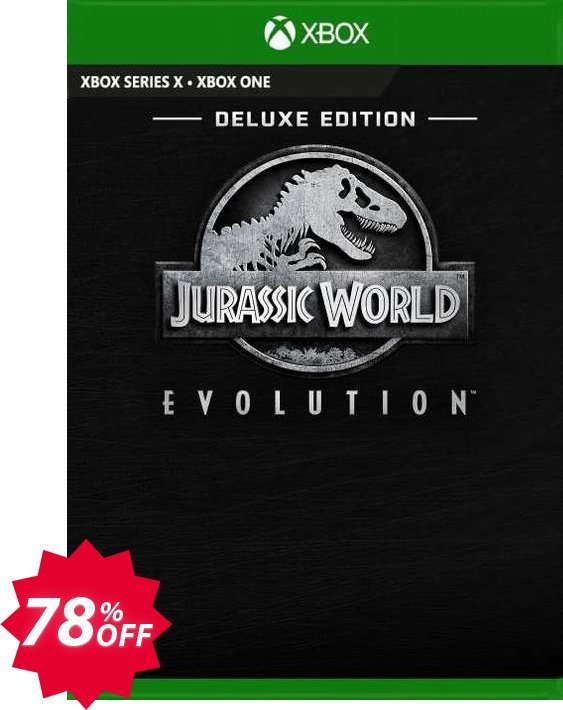 Jurassic World Evolution - Deluxe Bundle Xbox One, UK  Coupon code 78% discount 