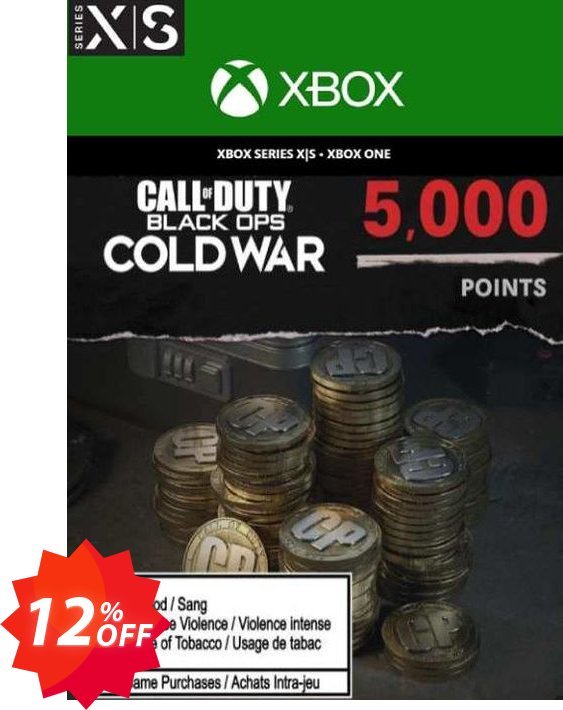 Call of Duty: Black Ops Cold War - 5000 Points Xbox One/ Xbox Series X|S Coupon code 12% discount 
