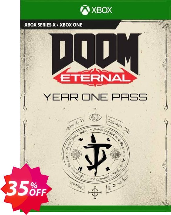 DOOM Eternal - Year One Pass Xbox One, UK  Coupon code 35% discount 