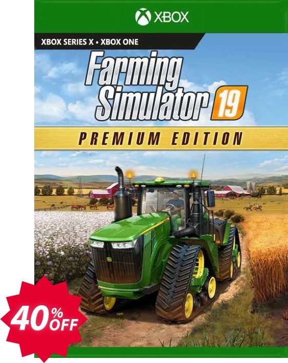 Farming Simulator 19 - Premium Edition Xbox One, UK  Coupon code 40% discount 