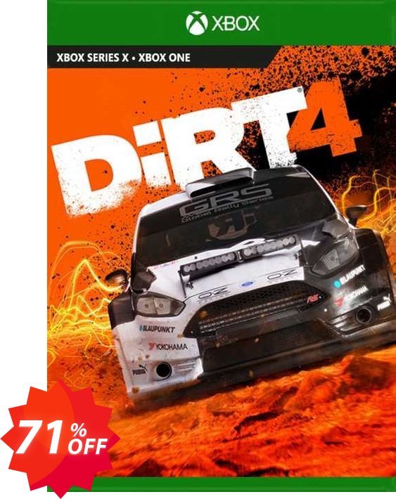 DiRT 4 Xbox One, UK  Coupon code 71% discount 