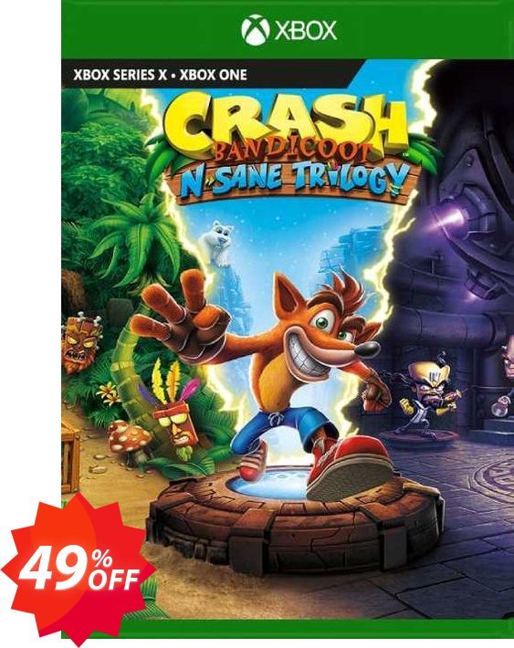 Crash Bandicoot N. Sane Trilogy Xbox One, EU  Coupon code 49% discount 