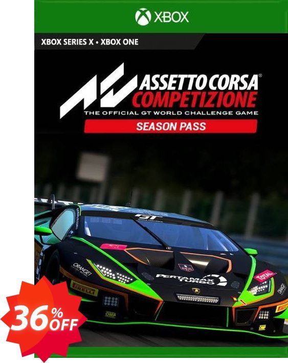 Assetto Corsa Competizione Season Pass Xbox One, UK  Coupon code 36% discount 